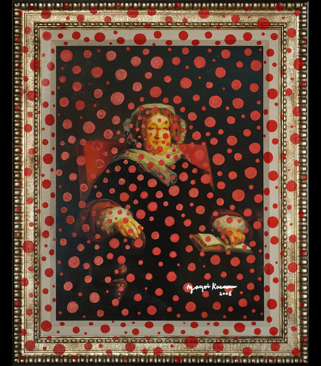 《Clicquot夫人肖像》，由Yayoi Kusama创作，2006年 © Veuve Clicquot