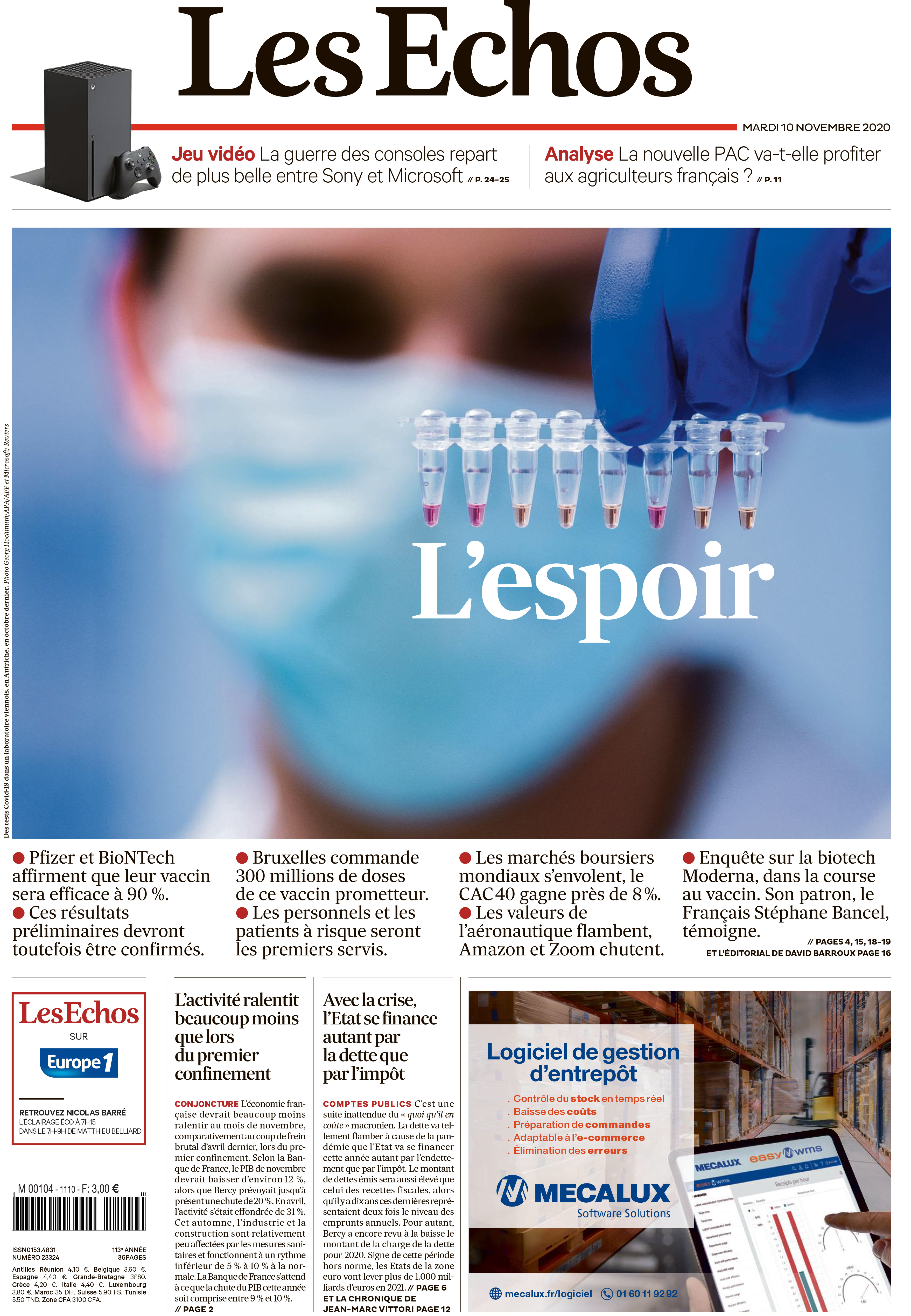 La Une - Les Echos