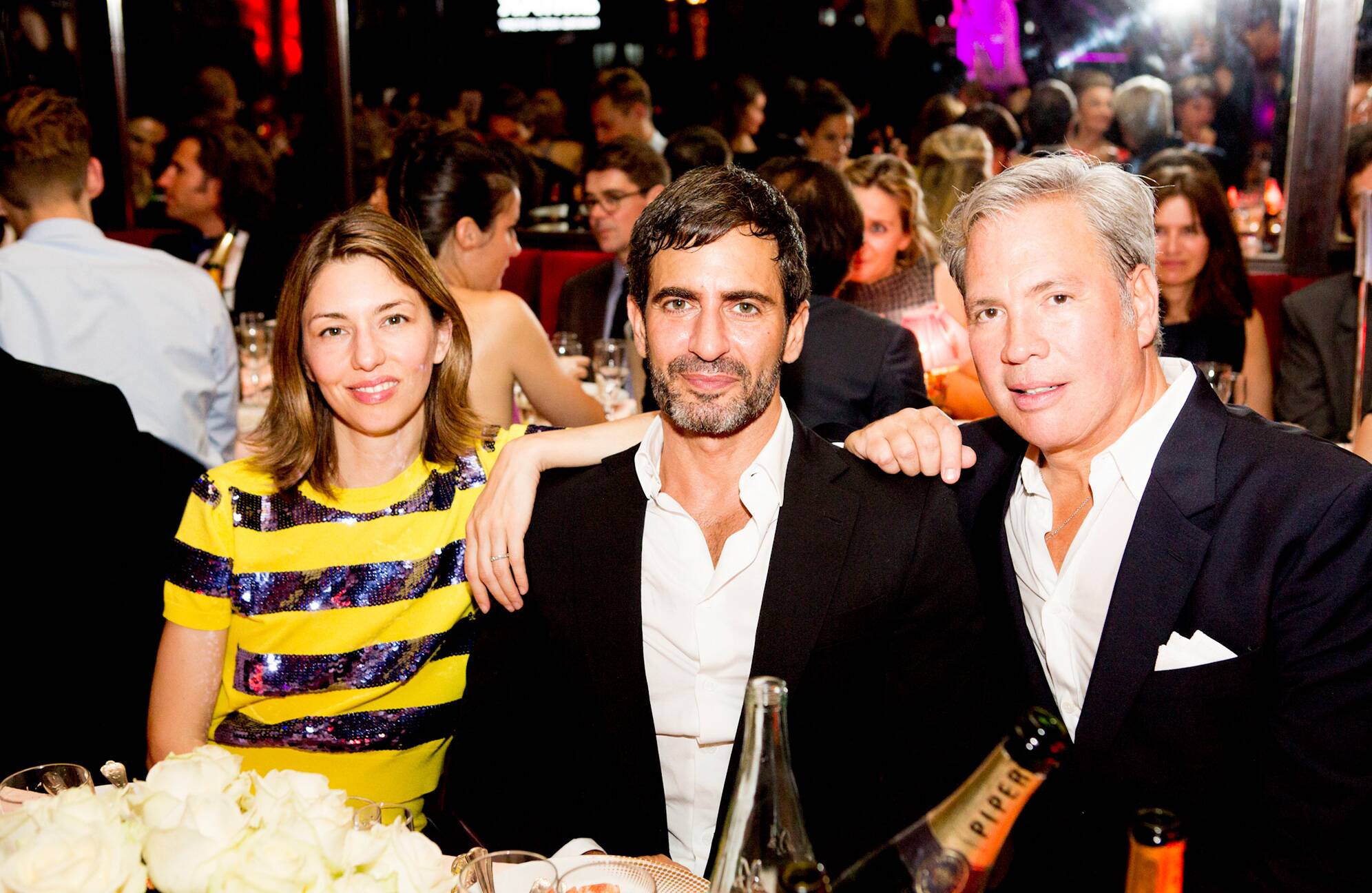Sofia Coppola、Marc Jacobs和Robert Duffy的合影。