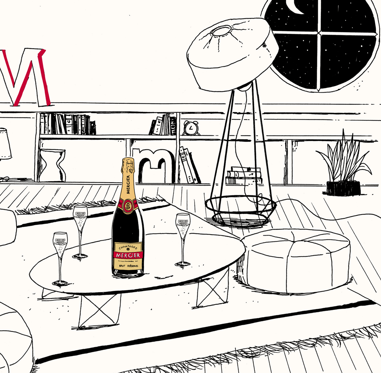 Mercier香槟广告© David Lanaspa / Mercier