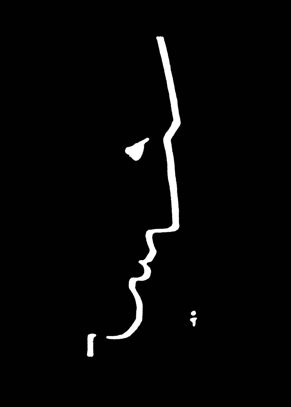 René Gruau所作Hubert de Givenchy先生的画像 © Sarl René Gruau
