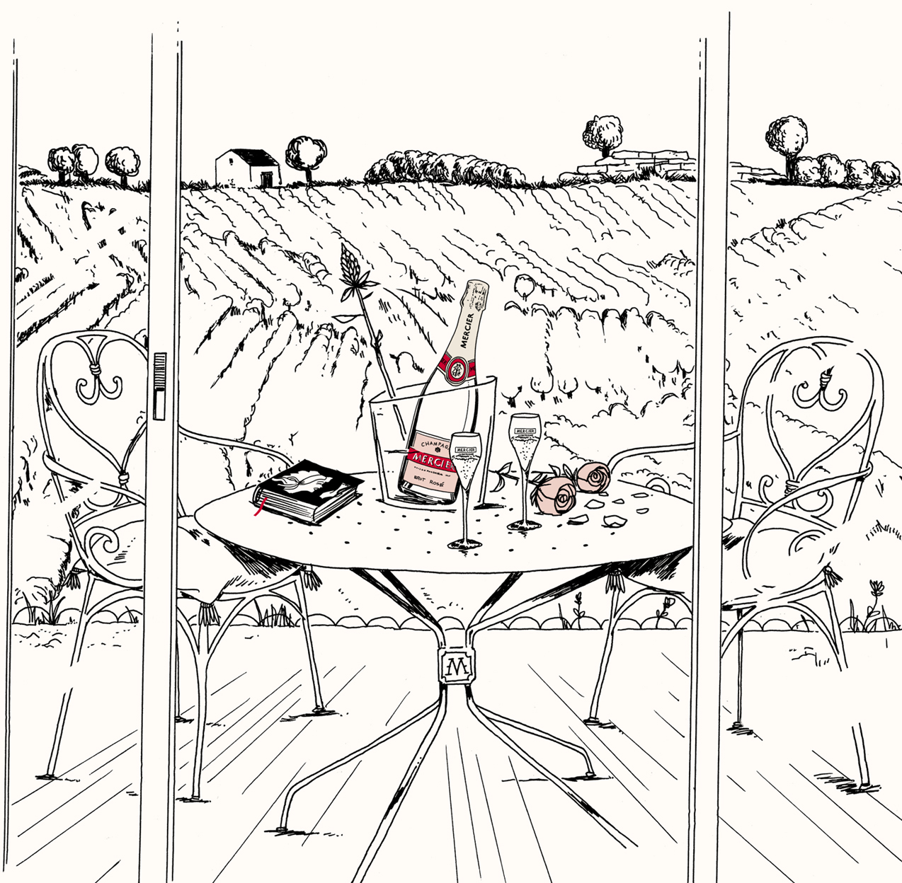 Mercier香槟广告© David Lanaspa / Mercier