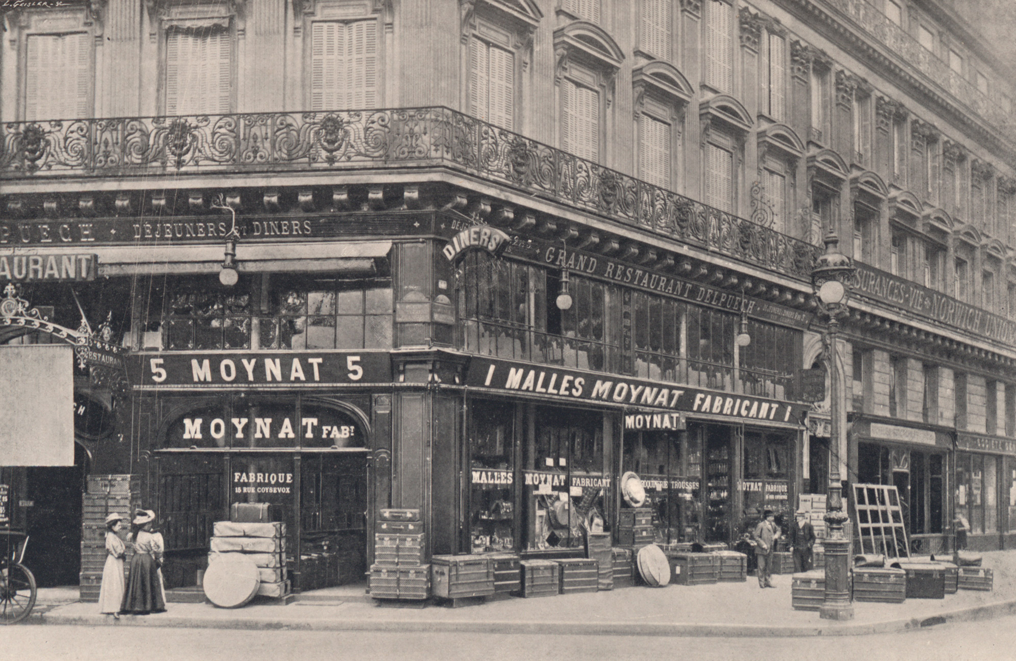 Opéra大街1号的首家MOYNAT精品店，巴黎首家 – 1869年 © Moynat典藏